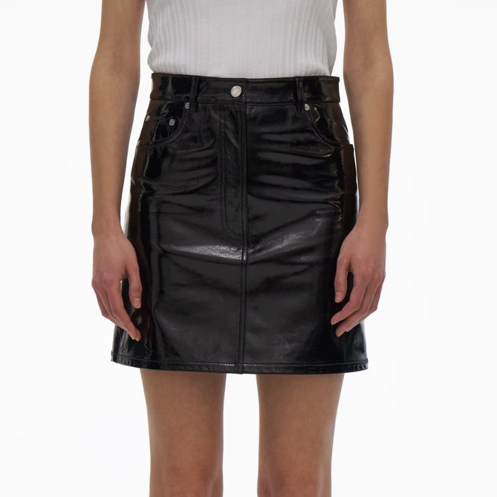 Helmut Lang 100% Sheep Leather Skirt - Size 0